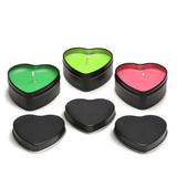 Master Series UV Blacklight Reactive Heart Drip Candle 3-Piece Set