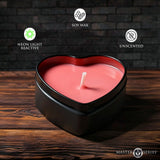 Master Series UV Blacklight Reactive Heart Drip Candle 3-Piece Set