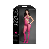 Fantasy Lingerie Sheer Crystal Club Just Enough Crotchless Cut-Out Halter Bodystocking O/S