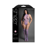 Fantasy Lingerie Sheer Crystal Club Soft Focus Teddy Bodystocking Queen Size