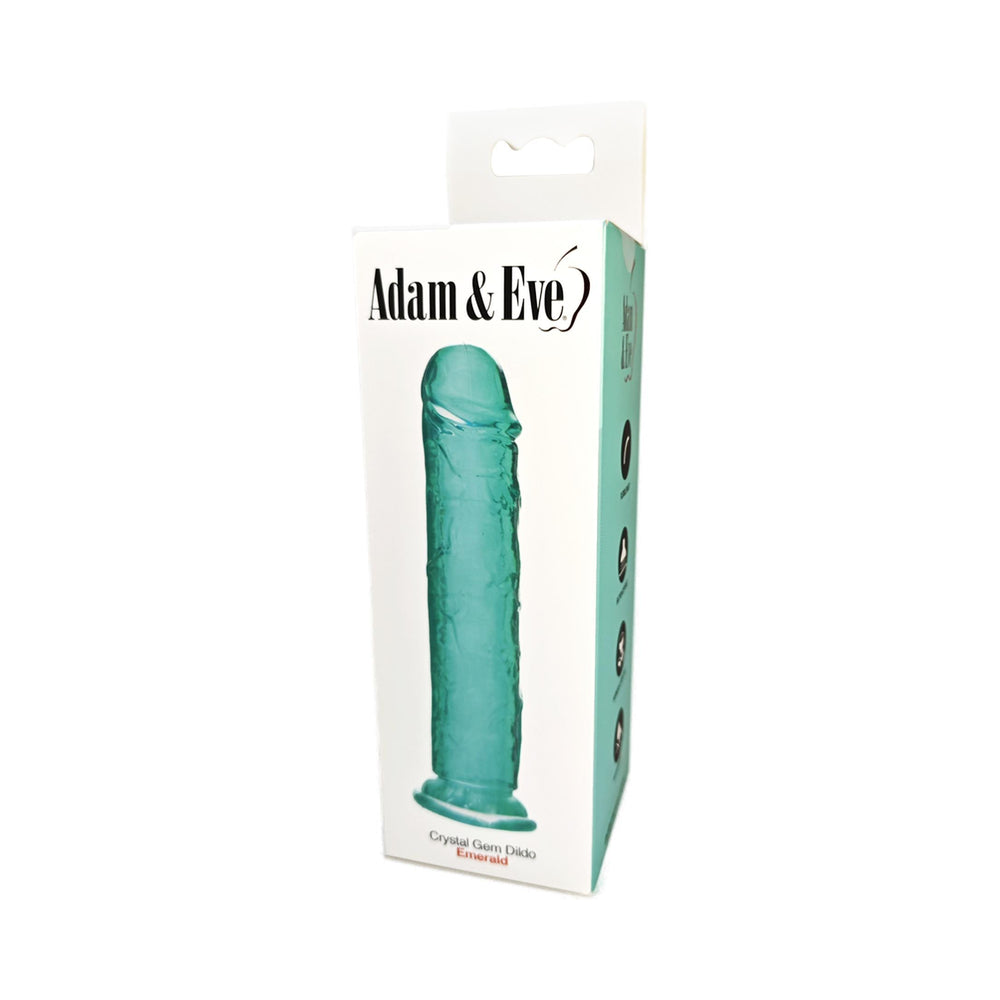 Adam & Eve Crystal Gem 7 in. Dildo Emerald