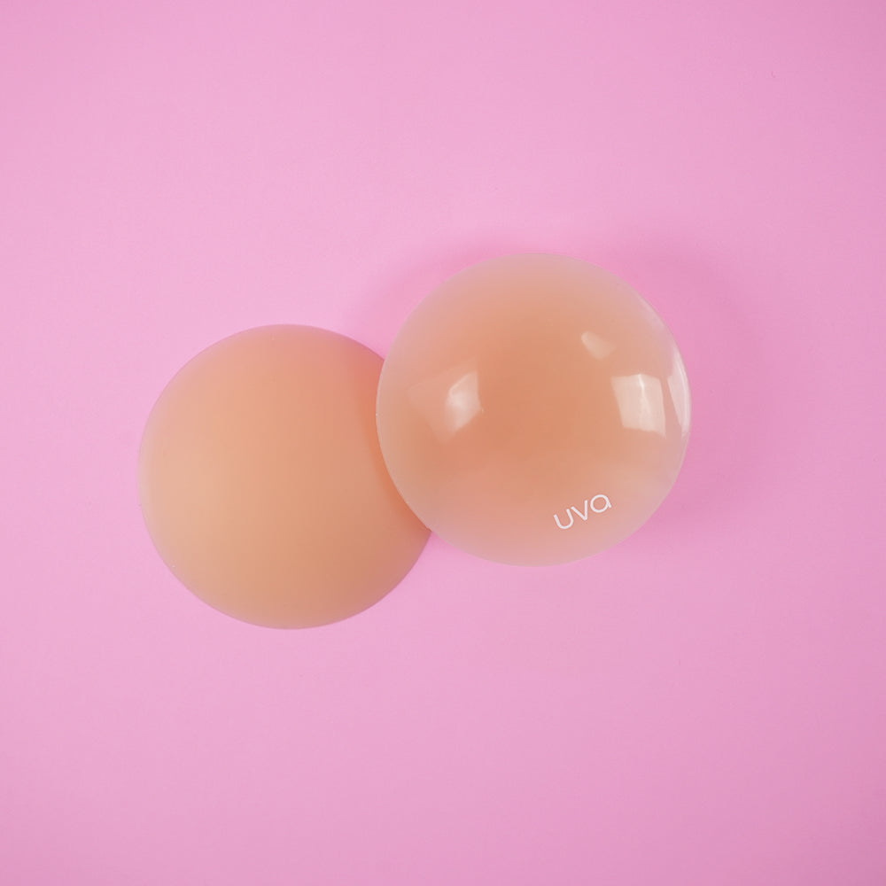 UVA Caramel Non-Adhesive Round Nipple Covers