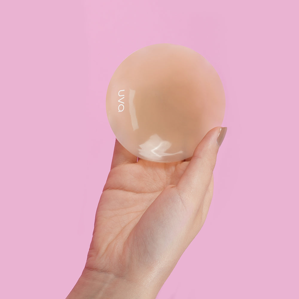 UVA Caramel Non-Adhesive Round Nipple Covers