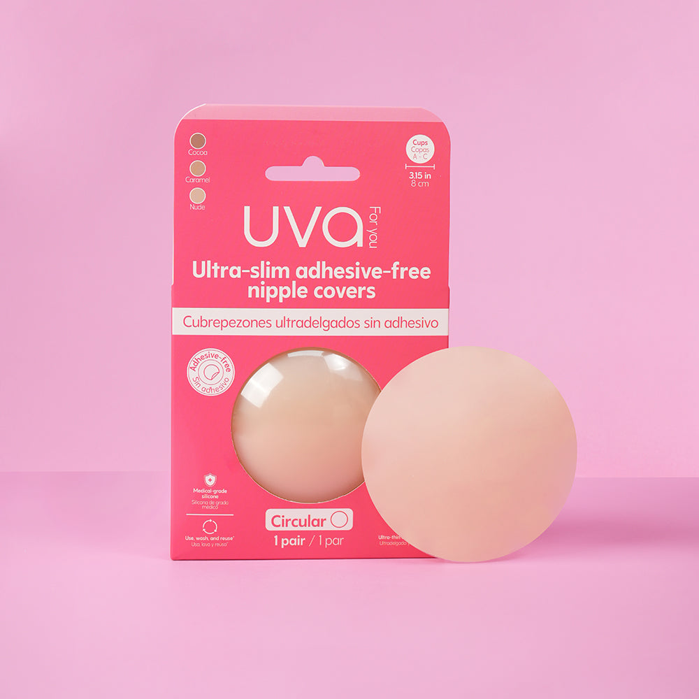 UVA Vanilla Non-Adhesive Round Nipple Covers