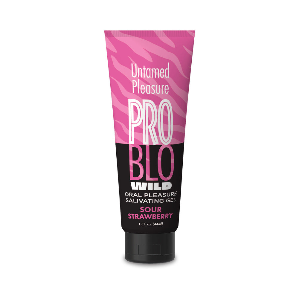 ProBlo Wild Oral Pleasure Salivating Gel Sour Strawberry 1.5 oz.
