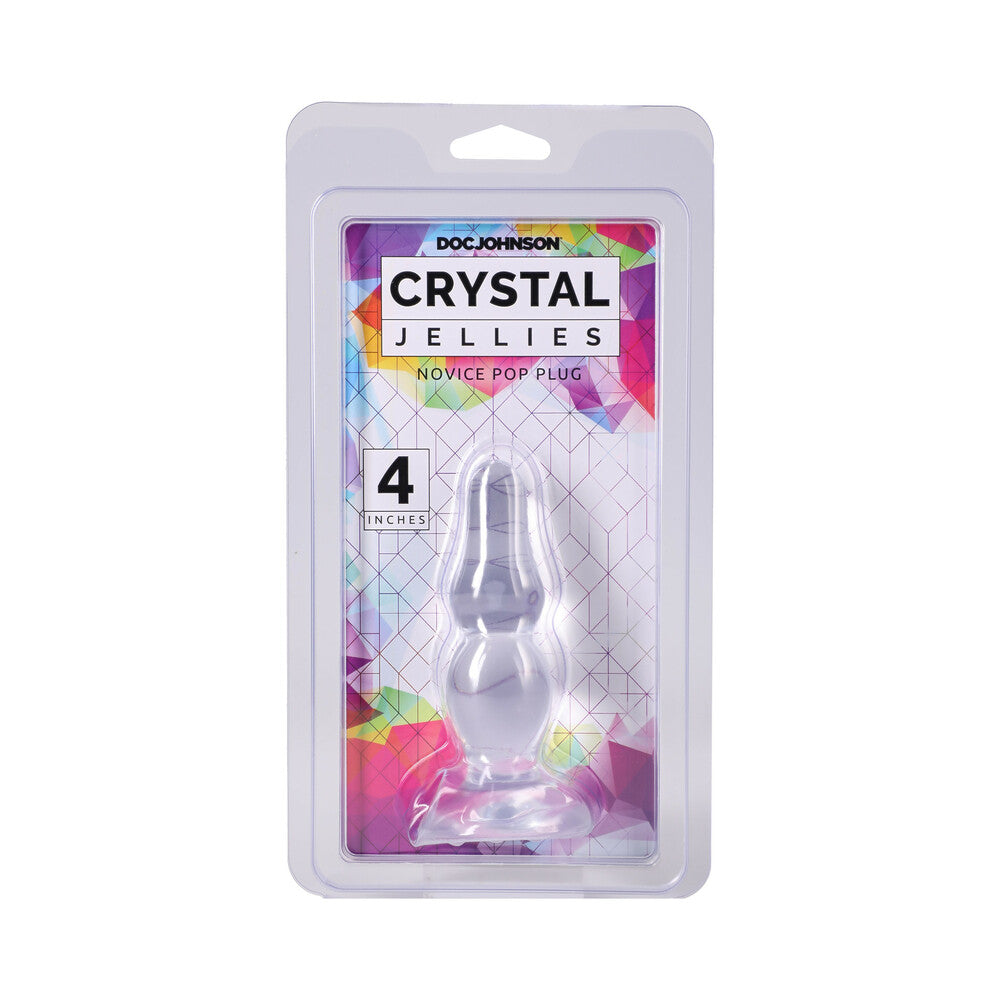 Crystal Jellies Novice Pop Plug 4 in. Clear