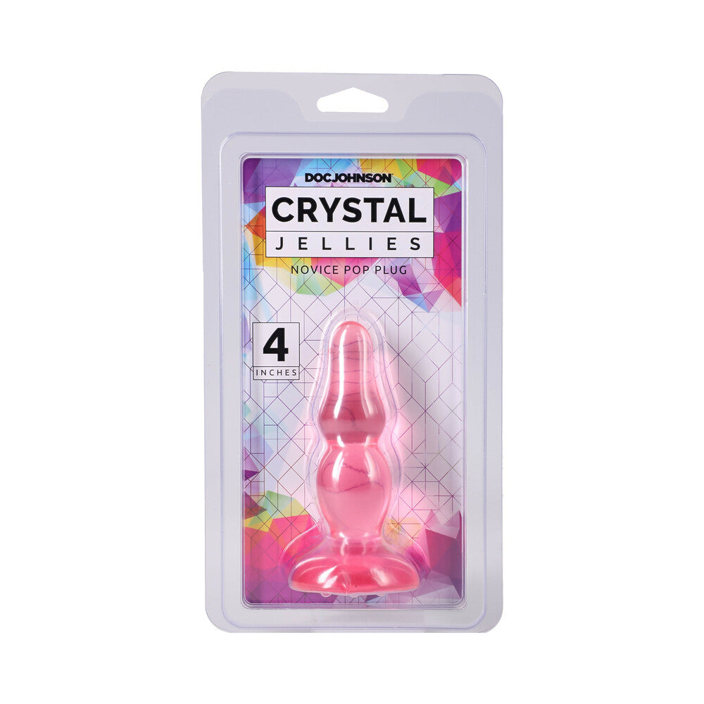 Crystal Jellies Novice Pop Plug 4 in. Pink