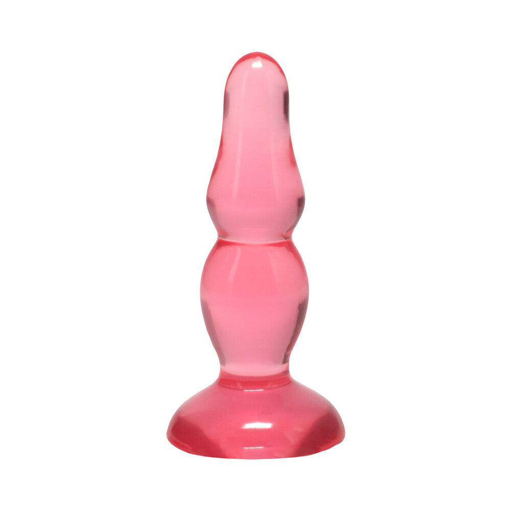 Crystal Jellies Novice Pop Plug 4 in. Pink