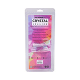 Crystal Jellies Curved Realistic Cock with Balls 7 in. Pink
