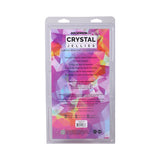 Crystal Jellies Curved Realistic Cock with Balls 8 in. Pink