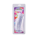 Crystal Jellies Realistic Cock 7 in. Clear