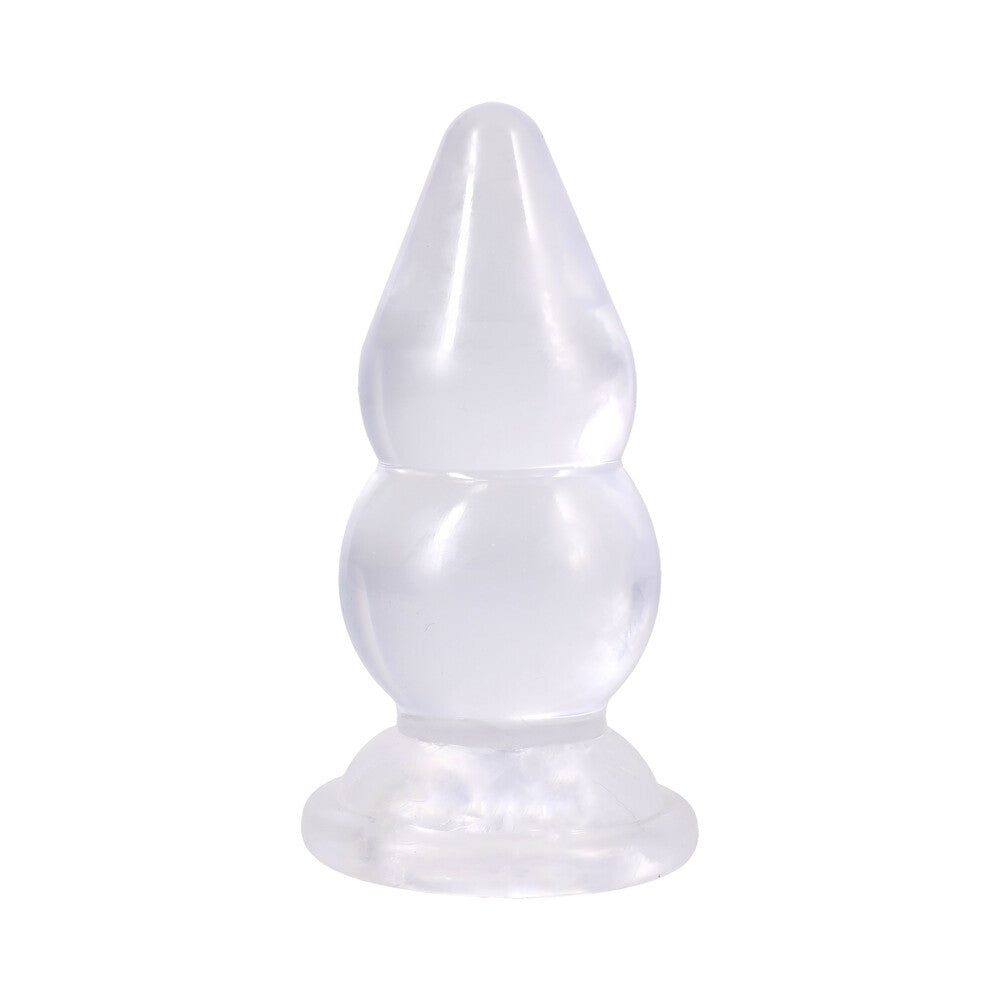 Crystal Jellies Double Pop Plug 6 in. Clear