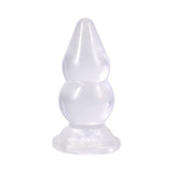 Crystal Jellies Double Pop Plug 6 in. Clear