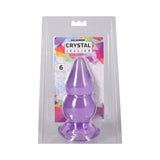 Crystal Jellies Double Pop Plug 6 in. Purple
