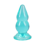 Crystal Jellies Double Pop Plug 6 in. Teal