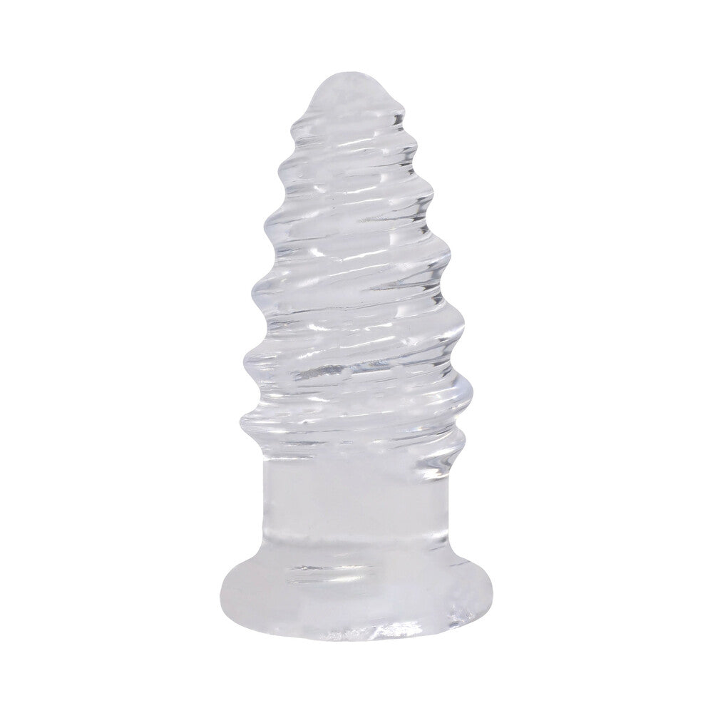 Crystal Jellies Anal Twist 5 in. Clear