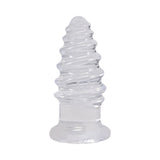Crystal Jellies Anal Twist 5 in. Clear
