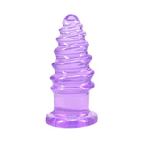 Crystal Jellies Anal Twist 5 in. Purple