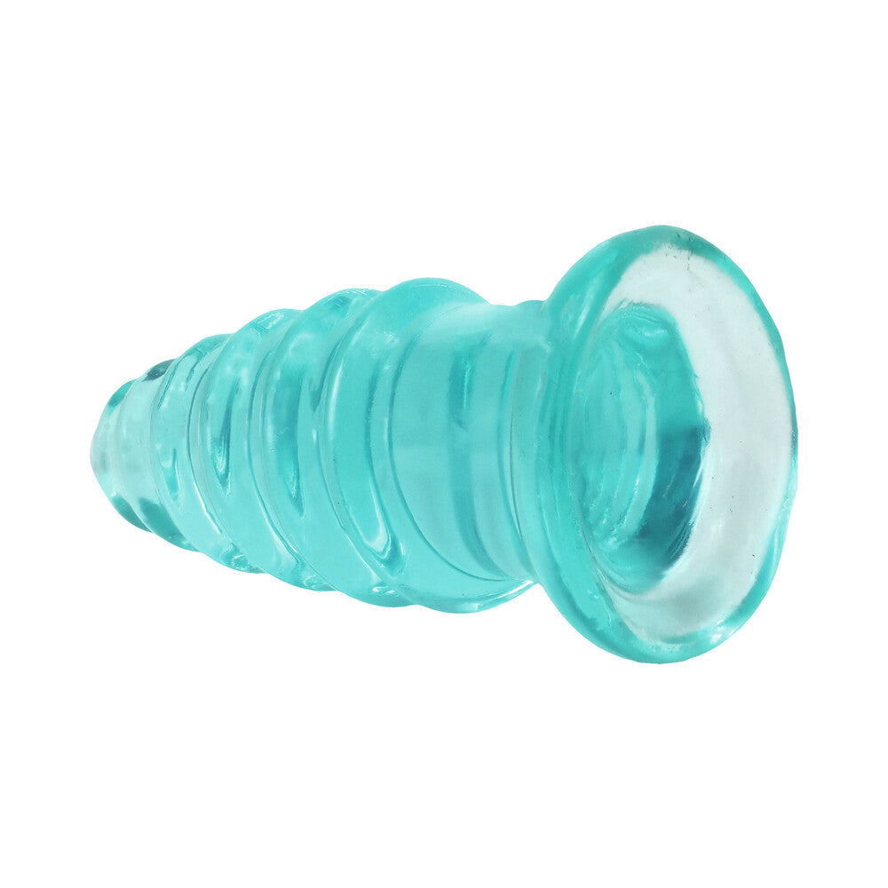 Crystal Jellies Anal Twist 5 in. Teal