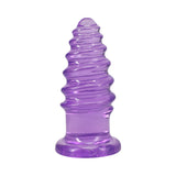 Crystal Jellies Anal Twist 6 in. Purple