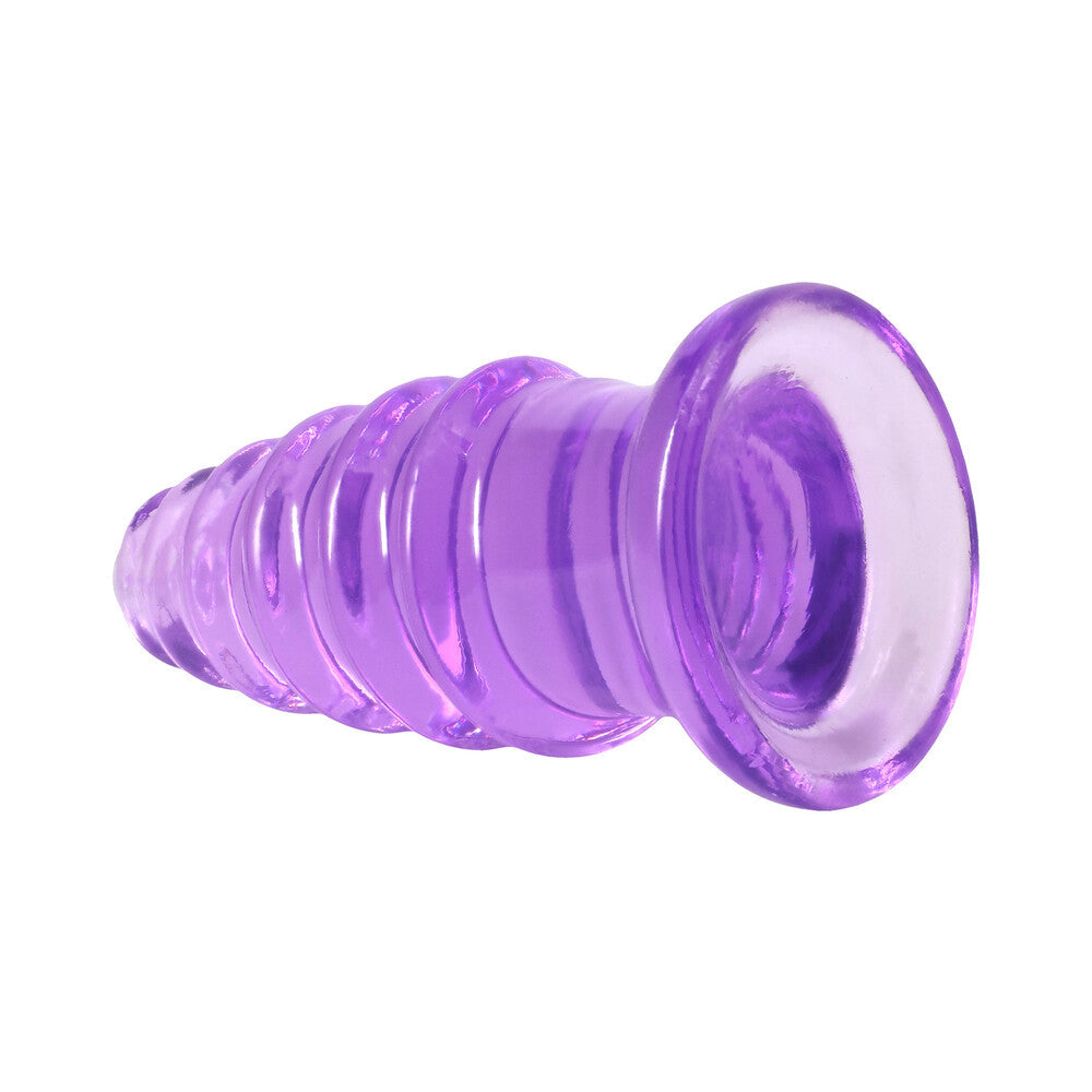 Crystal Jellies Anal Twist 6 in. Purple