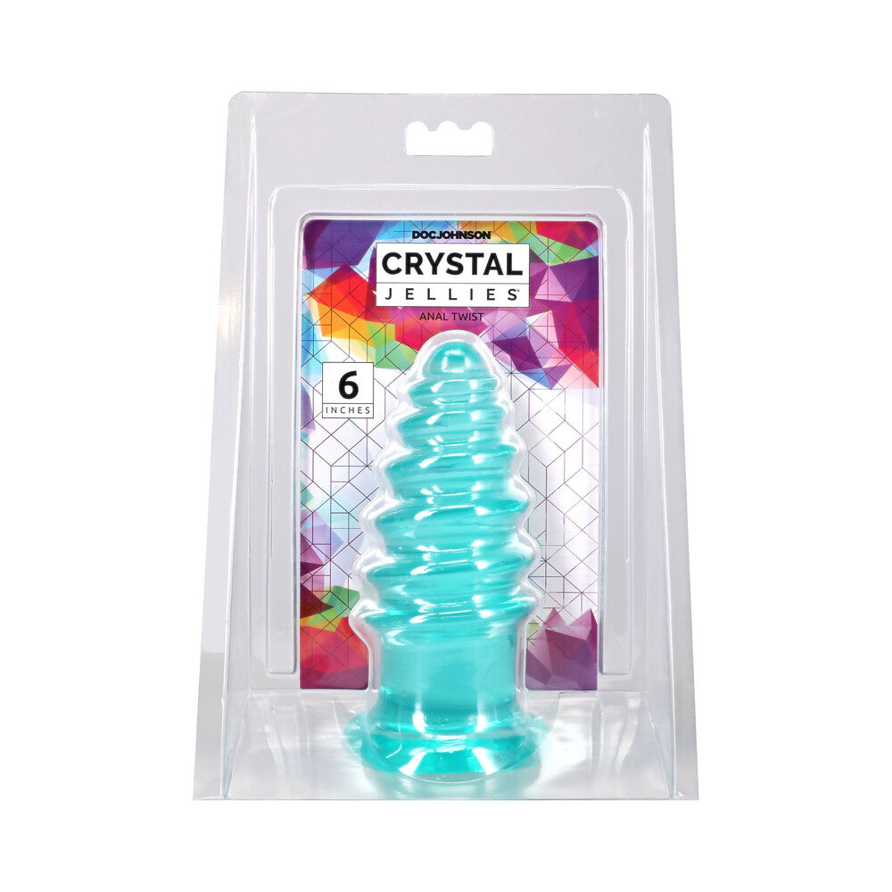 Crystal Jellies Anal Twist 6 in. Teal