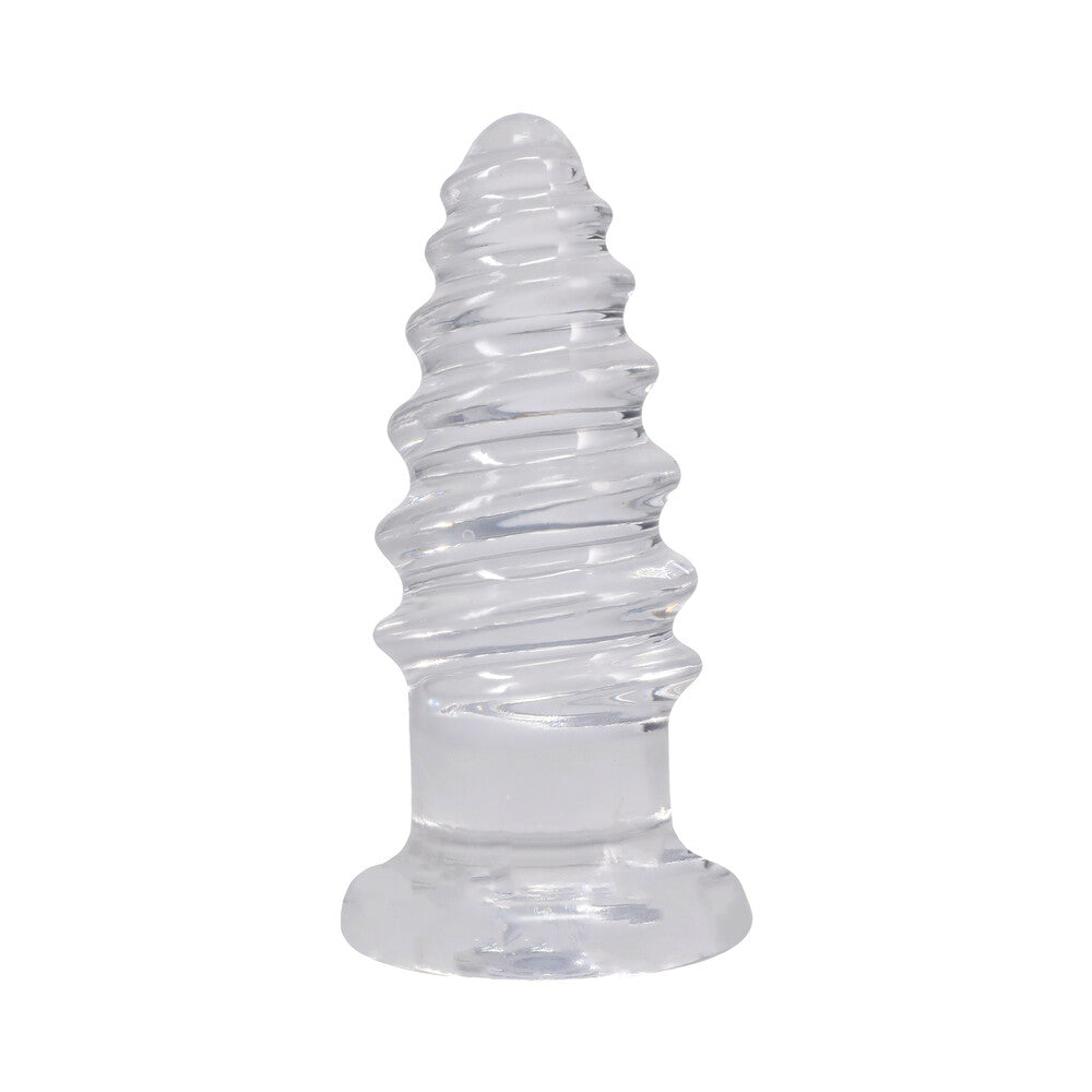 Crystal Jellies Anal Twist 7 in. Clear