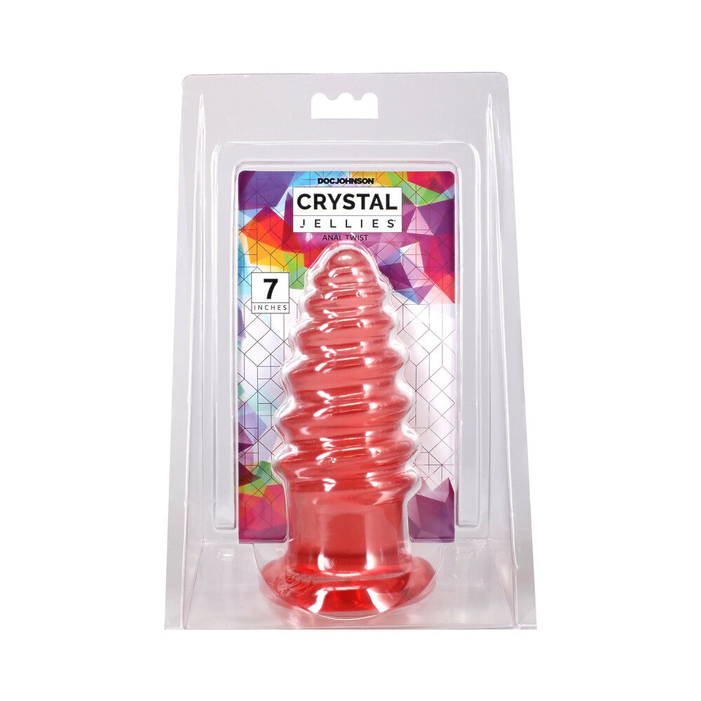 Crystal Jellies Anal Twist 7 in. Pink