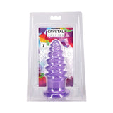 Crystal Jellies Anal Twist 7 in. Purple