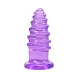Crystal Jellies Anal Twist 7 in. Purple