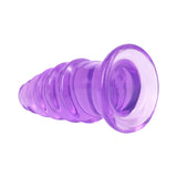Crystal Jellies Anal Twist 7 in. Purple