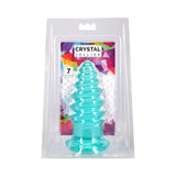 Crystal Jellies Anal Twist 7 in. Teal