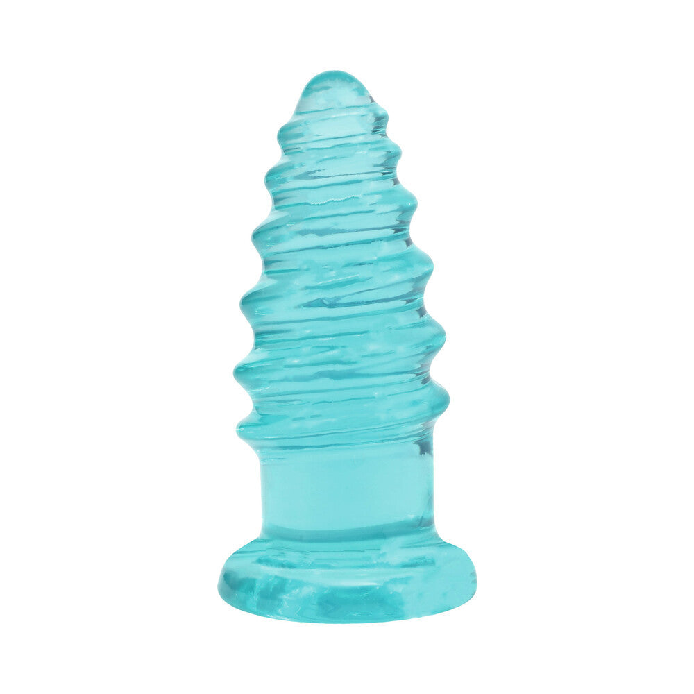 Crystal Jellies Anal Twist 7 in. Teal