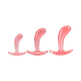 Crystal Jellies Curved Anal Trainer Set Pink