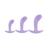 Crystal Jellies Curved Anal Trainer Set Purple