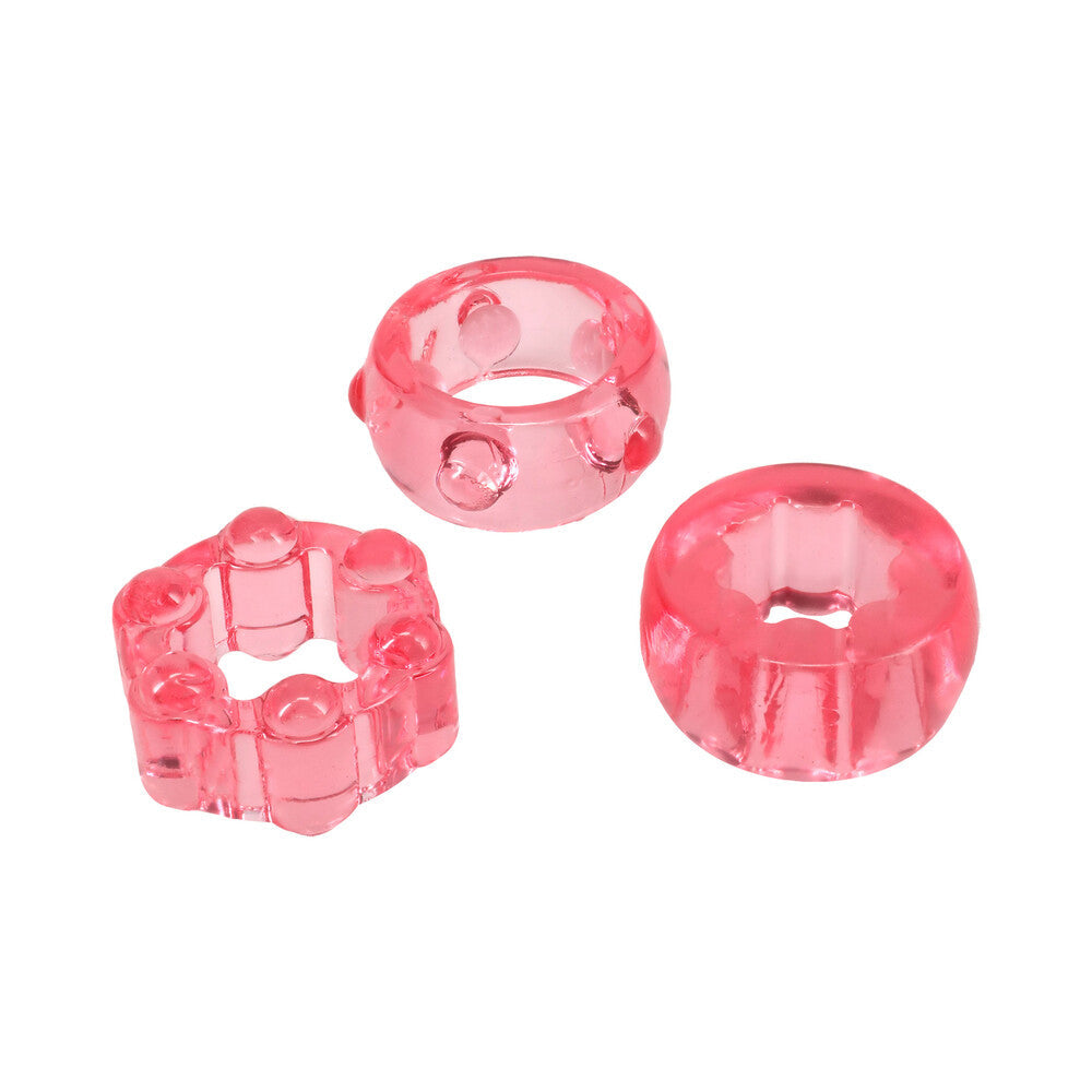 Crystal Jellies Performance Ring Set Pink