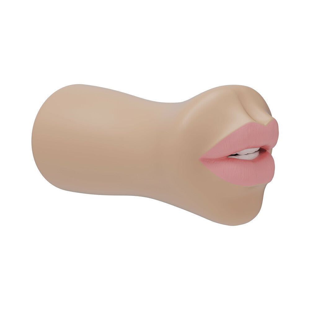 The Super Sucker Dick Sucking Lips ULTRASKYN Masturbator Vanilla