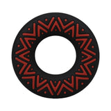 Polynesian Pleasures Hula Loops Silicone Tribal C-Ring 25mm Red/Black