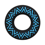 Polynesian Pleasures Hula Loops Silicone Tribal C-Ring 25mm Blue/Black