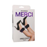 Merci Velvet Ankle Cuffs Violet/Black