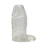 TitanMen Cock Sleeve with Ball Strap 4.5 in. Clear