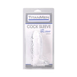 TitanMen Cock Sleeve with Ball Strap 6 in. Clear