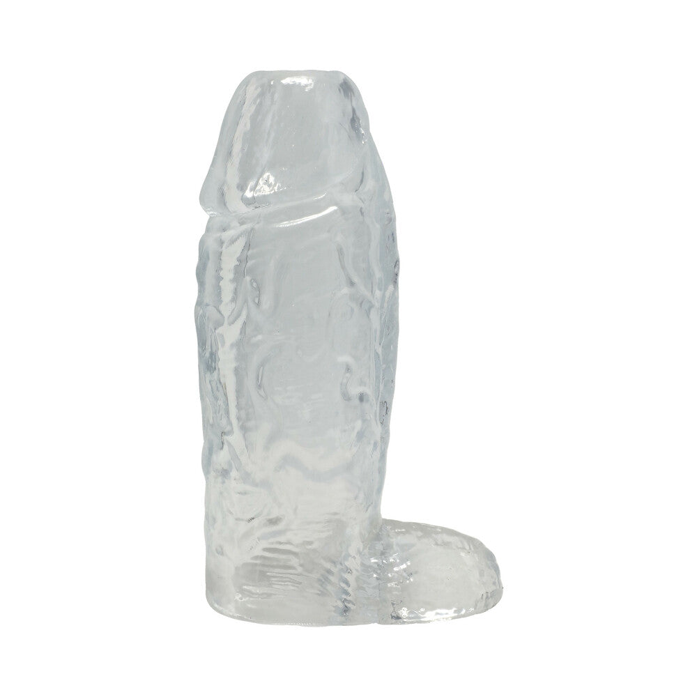 TitanMen Cock Sleeve with Ball Strap 6 in. Clear