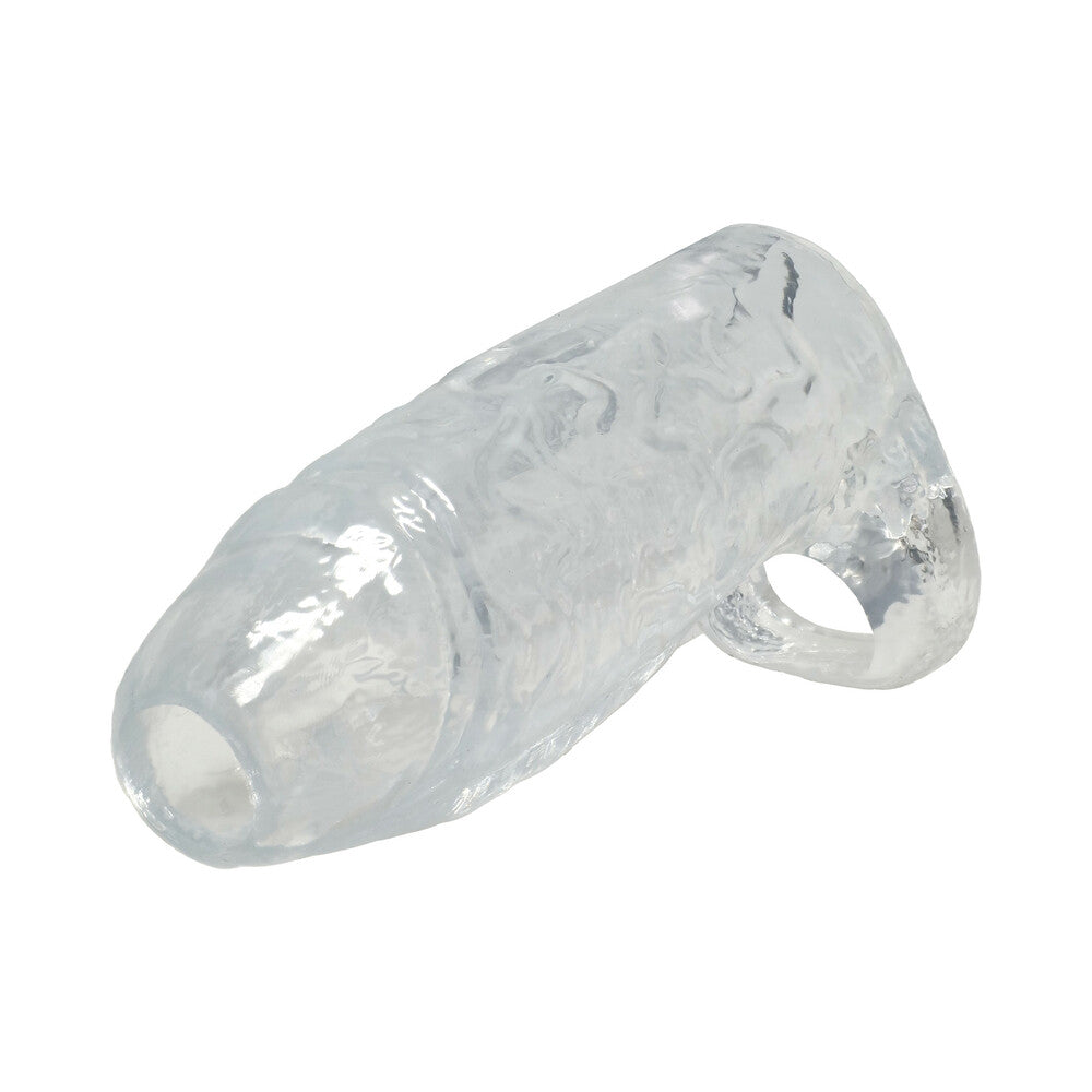 TitanMen Cock Sleeve with Ball Strap 6 in. Clear