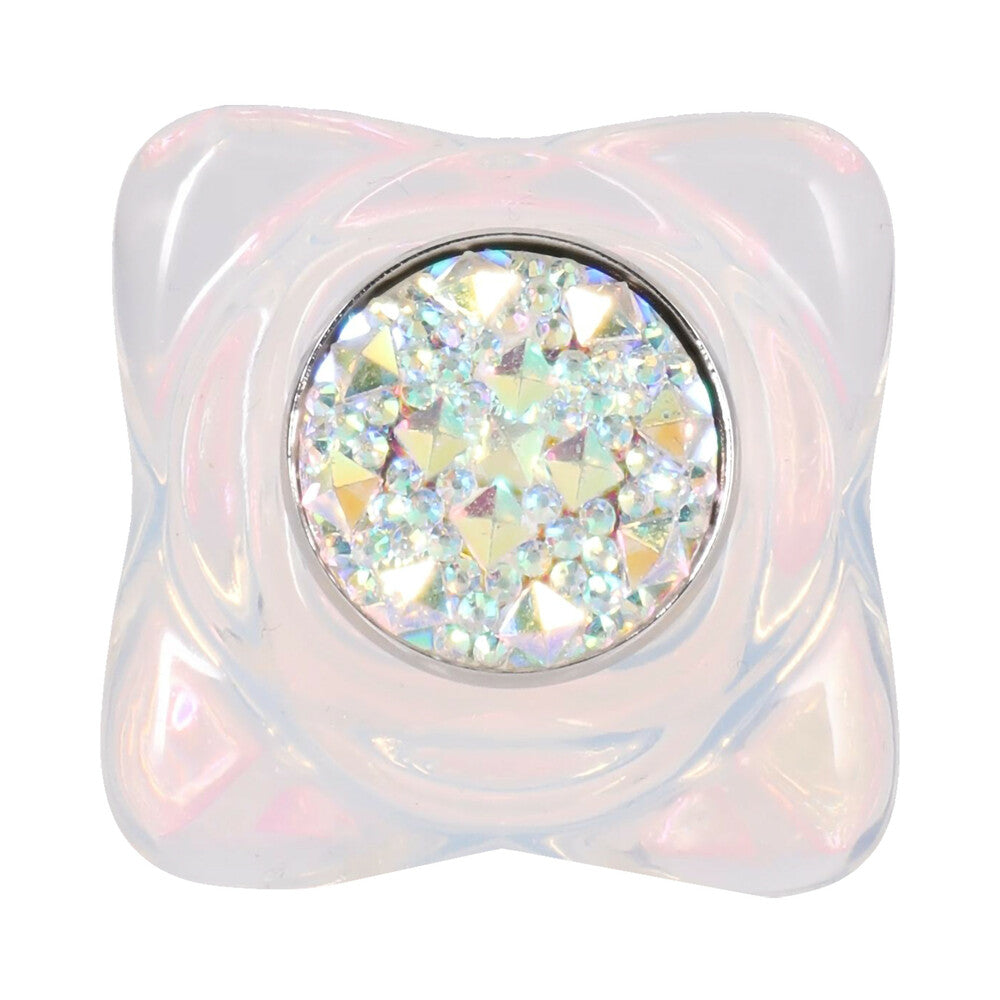 Booty Bling Jeweled Wearable Silicone Plug Small Translucent