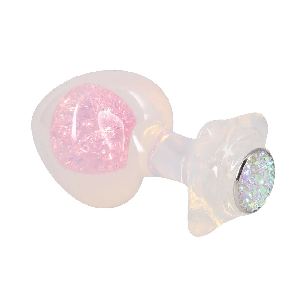 Booty Bling Jeweled Wearable Silicone Plug Large Translucent