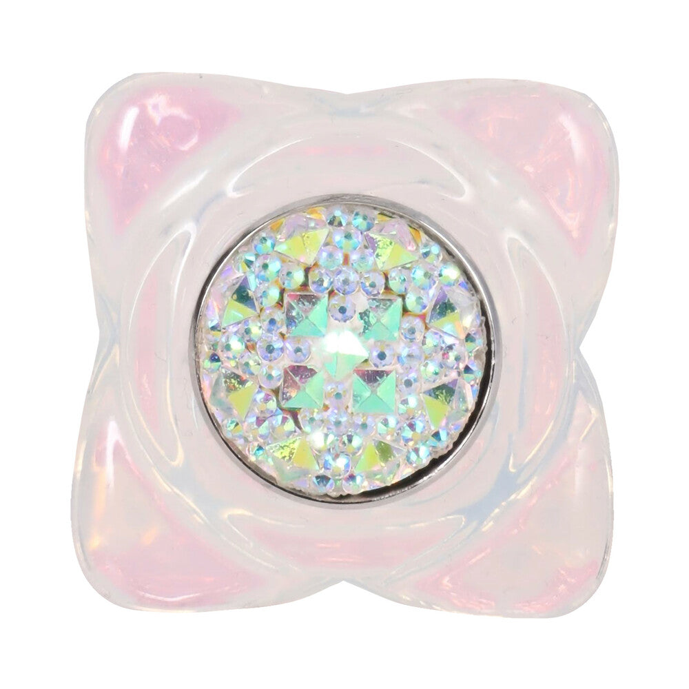 Booty Bling Jeweled Wearable Silicone Plug Large Translucent