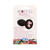 Booty Bling Jeweled Wearable Vibrating Silicone Plug 3 in. Pink