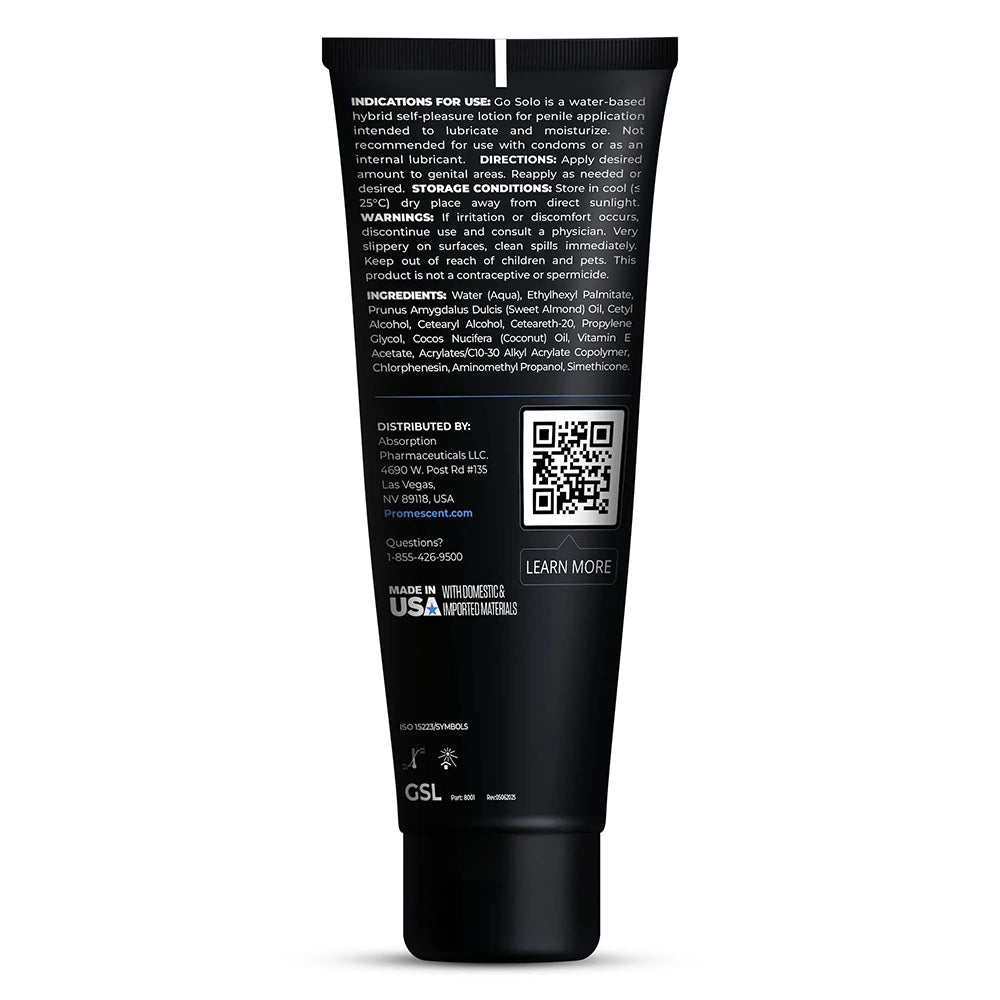 Promescent Go Solo Lotion 4 oz.