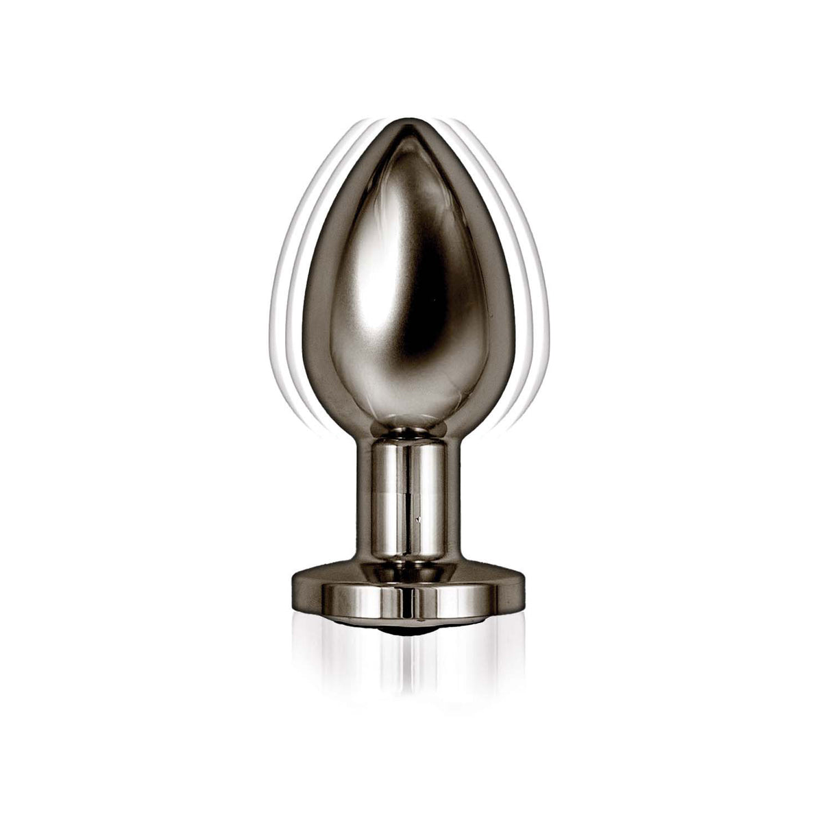 Ass-Sation Remote Vibrating Metal Plug - Black